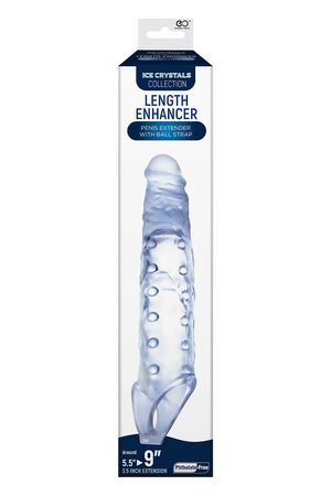 Прозрачная насадка-удлинитель Length Enhancer с подхватом - 27 см.